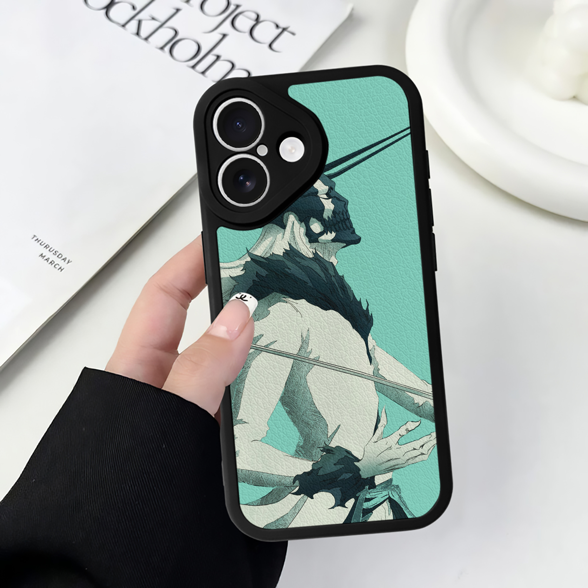 （画像用） ブリーチ BLEACH 【iPhone 16シリーズ対応】シリコンスマホケース（レザー調） 材質：シリコン